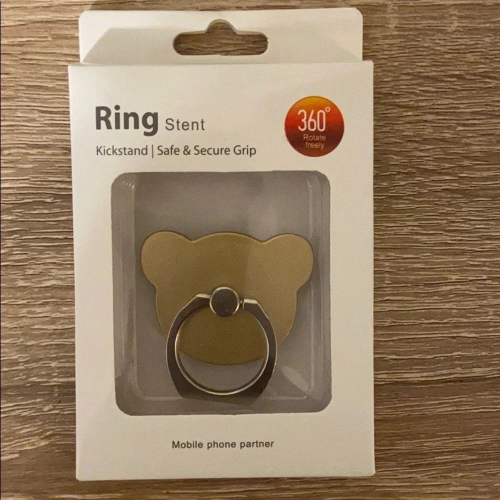 Gold Bear Smartphone Anti Drop Holder NWT